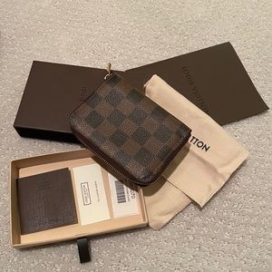 Louis Vuitton Zippy Coin Purse Brown Damier Ebene
